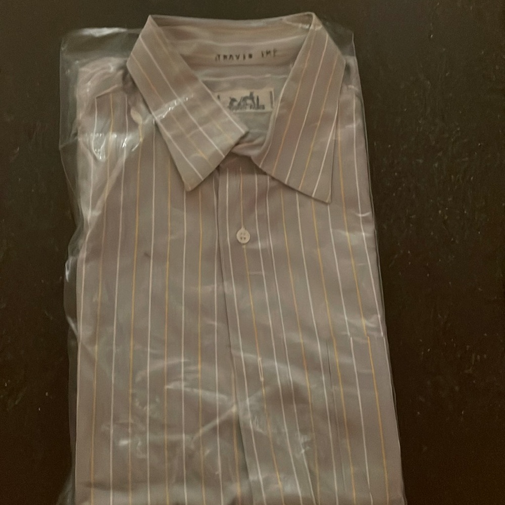 Genuine Hermes Mens Button Up Shirt Size 41